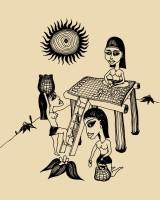 графические рисунки тушью – это интересные образы