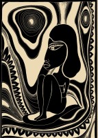 Лунная язычница (black)